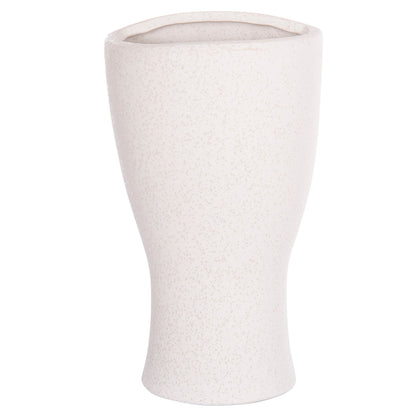 CERAMIC TABLE DECOR HUMANS HM4632 OFF WHITE WITH CRYSTALLIZATION Φ13x22Hcm.