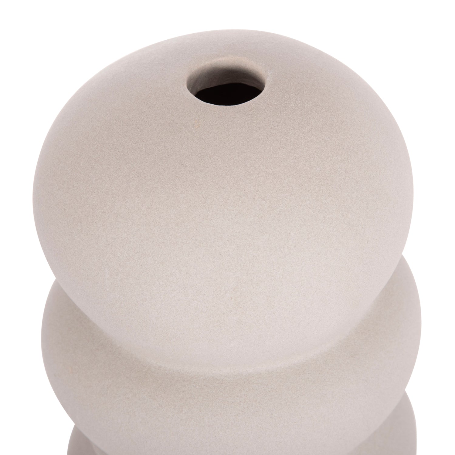 CERAMIC TABLE DECOR ROOK HM4630.03 MATTE GREY Φ12x30Hcm.