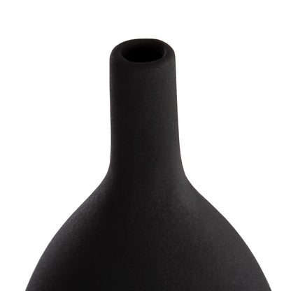 CERAMIC TABLE DECOR GALAD HM4633.02 BLACK MATTE Φ18x49H cm.