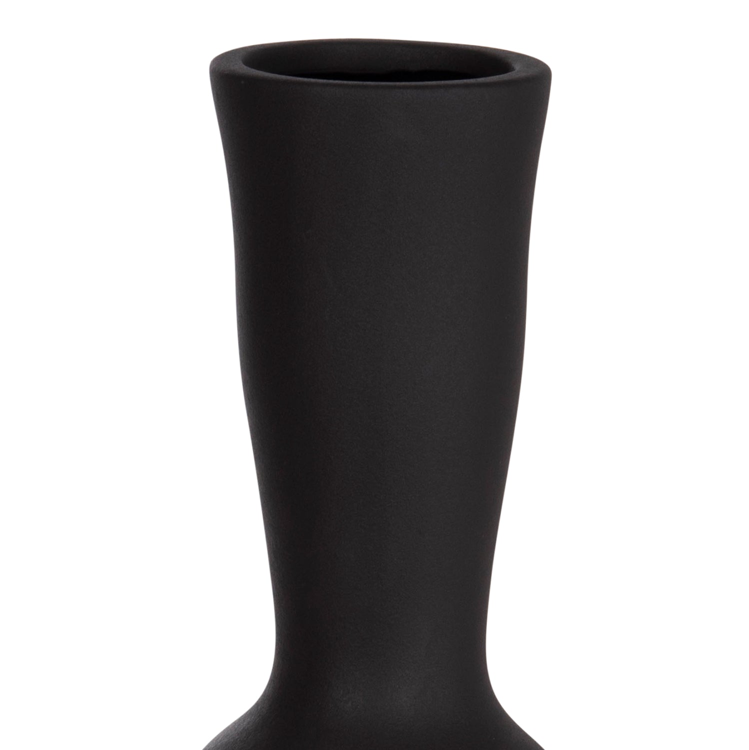 CERAMIC TABLE DECOR SCEPTER HM4637.02 MATTE BLACK Φ14x50Hcm.