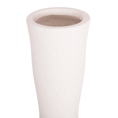 CERAMIC TABLE DECOR SCEPTER HM4637.01 OFF WHITE WITH CRYSTALLIZATION Φ14x50Hcm.