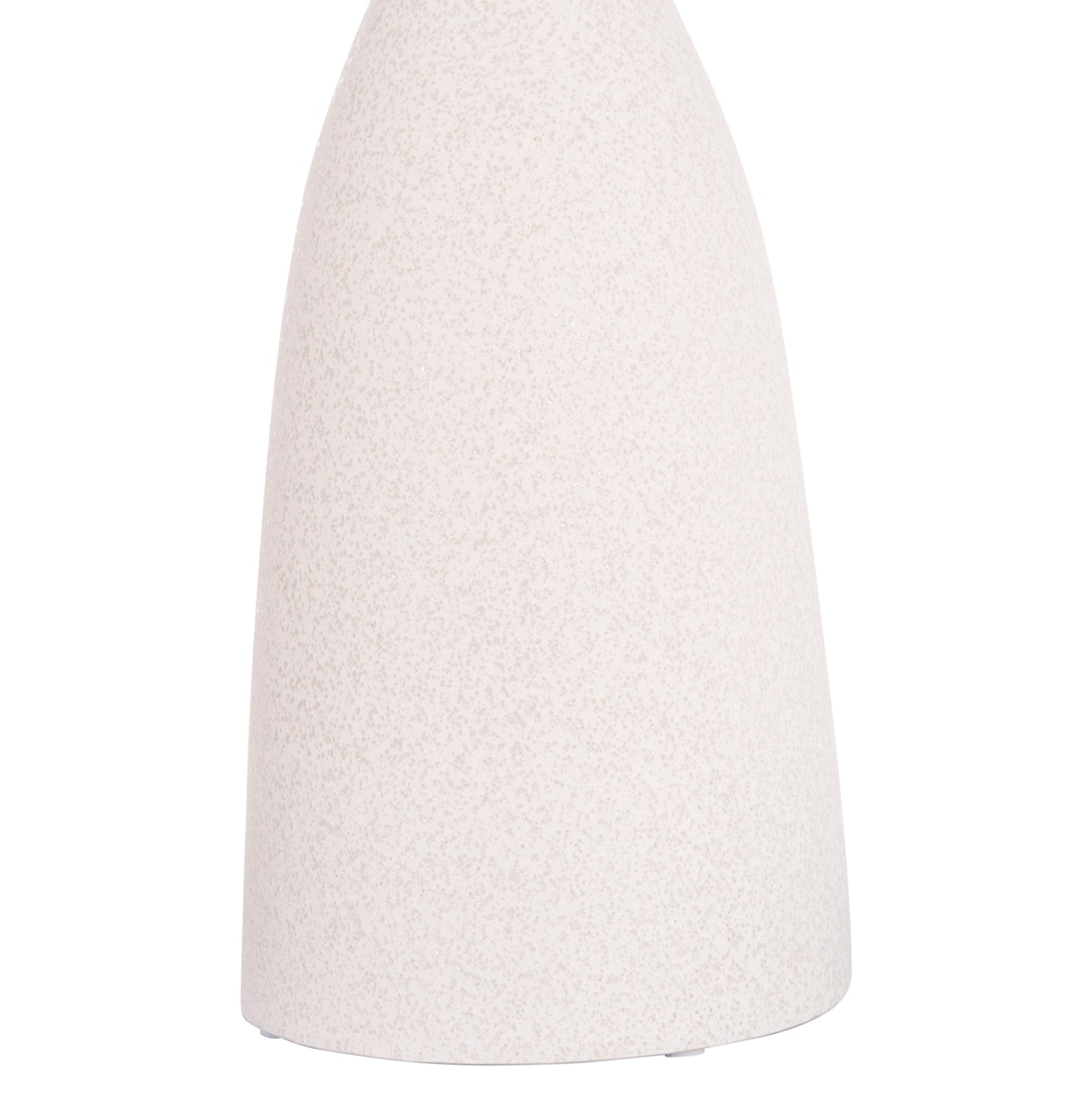 CERAMIC TABLE DECOR GALAD HM4635.01 OFF WHITE WITH CRYSTALLISATION Φ14x33,5H cm.