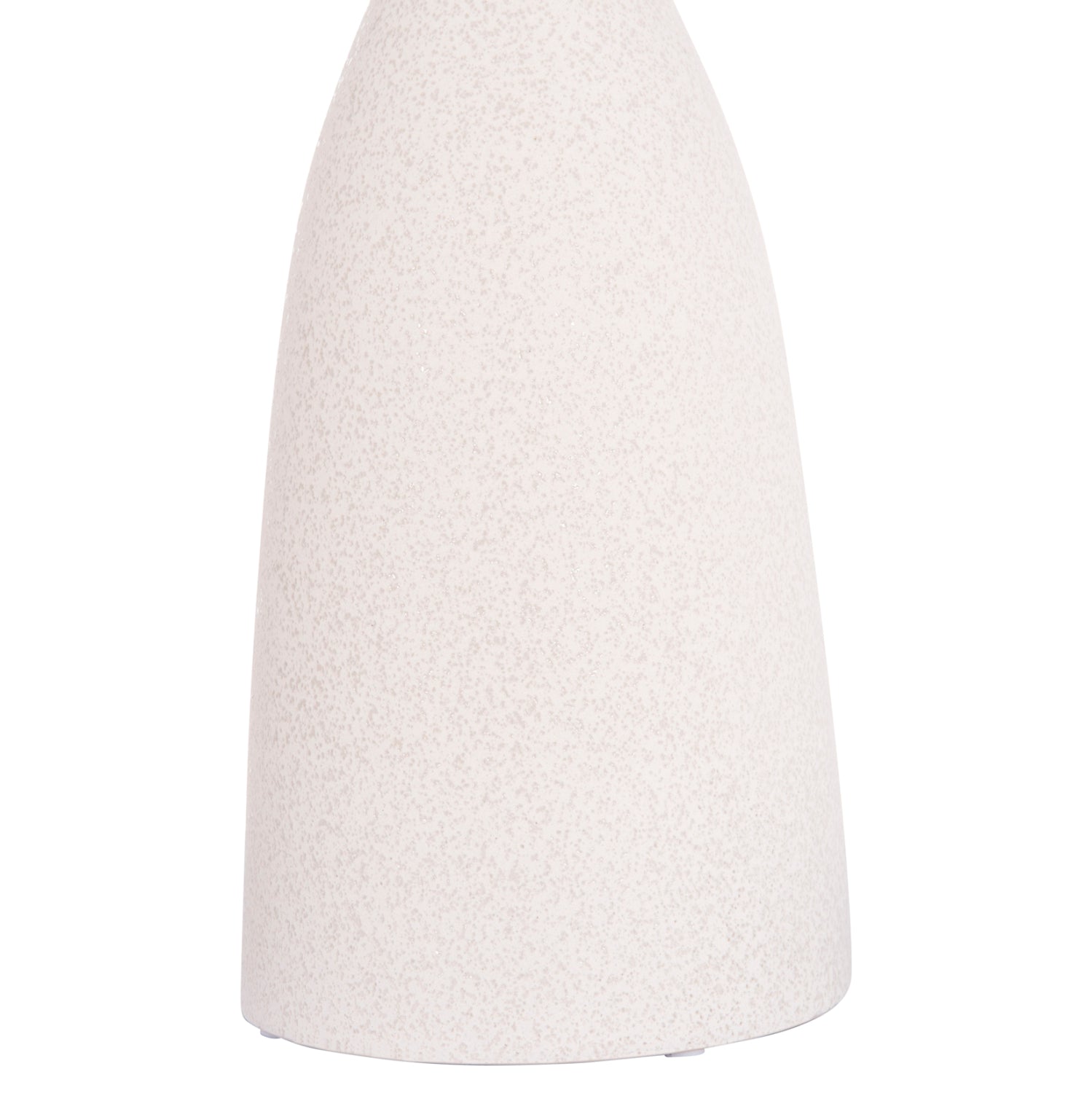 CERAMIC TABLE DECOR GALAD HM4635.01 OFF WHITE WITH CRYSTALLISATION Φ14x33,5H cm.