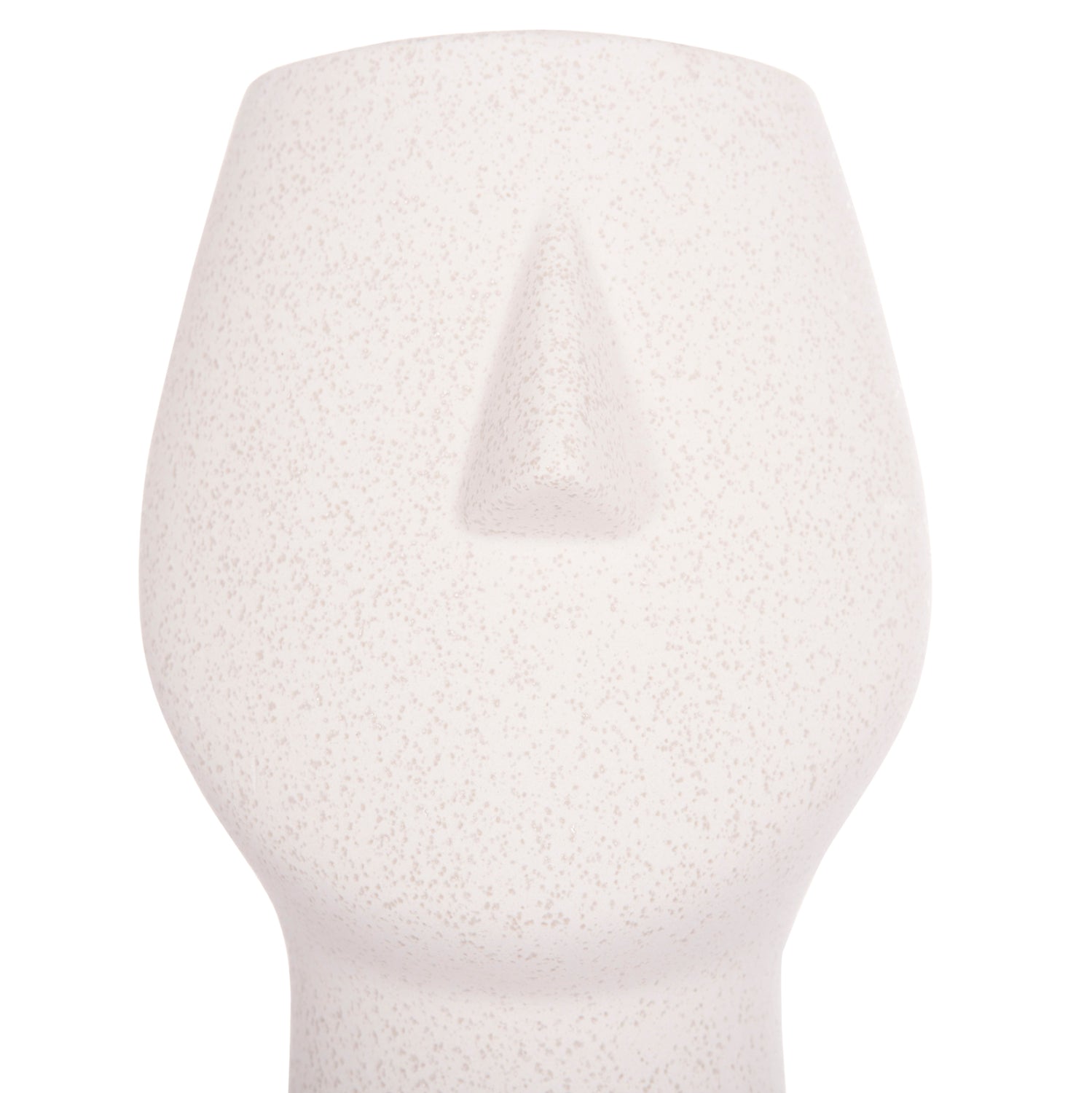 CERAMIC TABLE DECOR HUMANS HM4631 OFF WHITE WITH CRYSTALLIZATION Φ14x25Hcm.