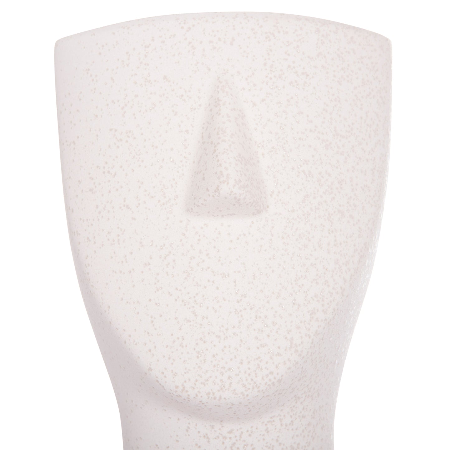 CERAMIC TABLE DECOR HUMANS HM4632 OFF WHITE WITH CRYSTALLIZATION Φ13x22Hcm.