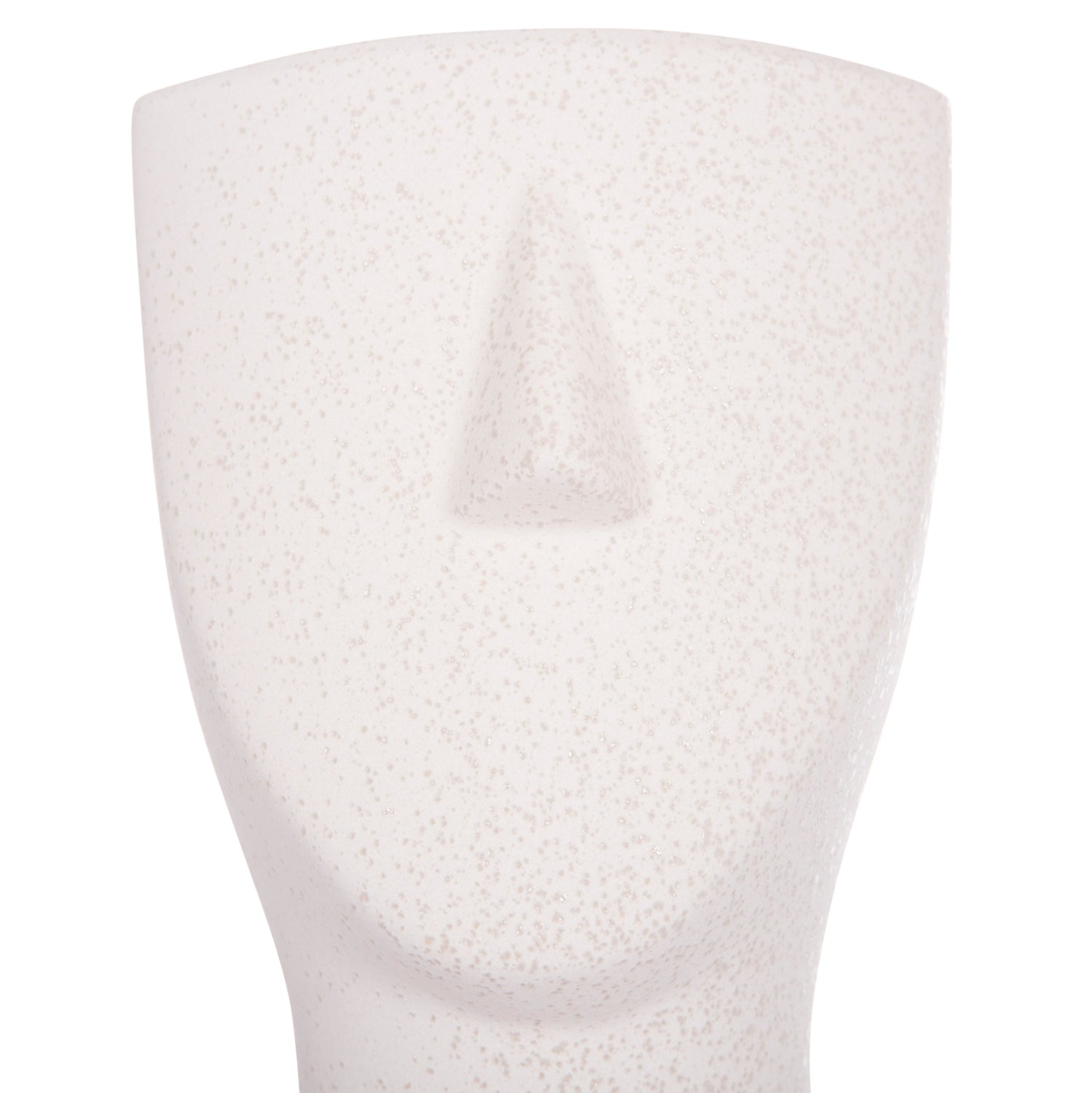 CERAMIC TABLE DECOR HUMANS HM4632 OFF WHITE WITH CRYSTALLIZATION Φ13x22Hcm.