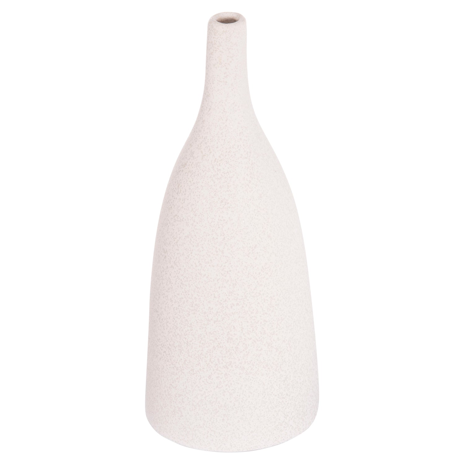 CERAMIC TABLE DECOR GALAD HM4635.01 OFF WHITE WITH CRYSTALLISATION Φ14x33,5H cm.
