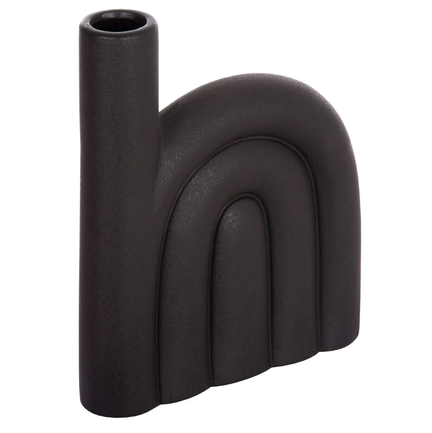 CERAMIC TABLE DECOR ARCON HM4639.02 MATTE BLACK 23x5,5x29Hcm.
