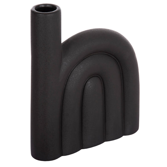 CERAMIC TABLE DECOR ARCON HM4639.02 MATTE BLACK 23x5,5x29Hcm.