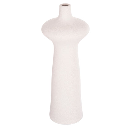 CERAMIC TABLE DECOR SCEPTER HM4636.01 OFF WHITE WITH CRYSTALLIZATION Φ18x49Hcm.