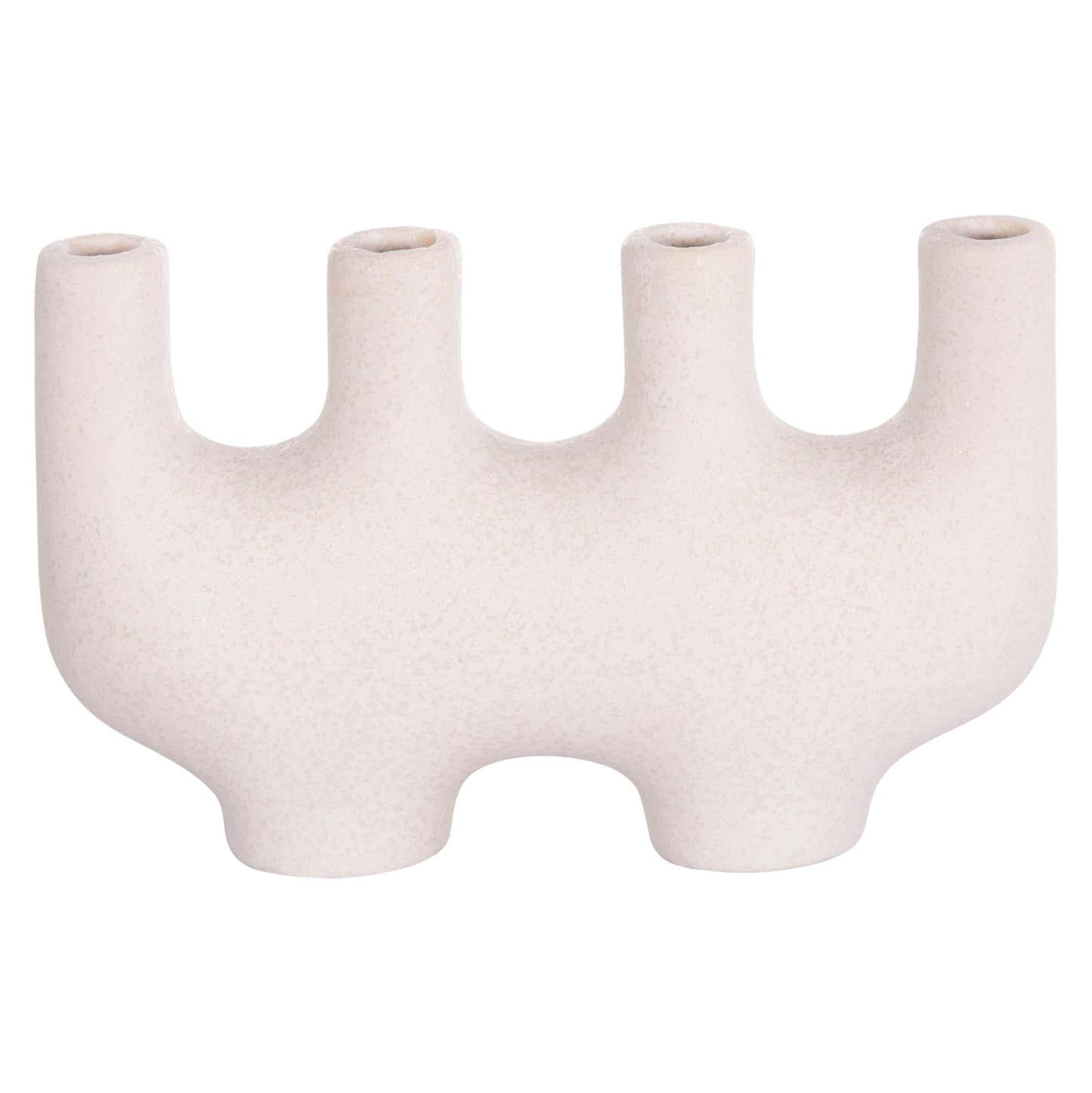 CERAMIC TABLE DECOR MANI HM4641.01 OFF WHITE WITH CRYSTALLISATION 21x6x13Hcm.