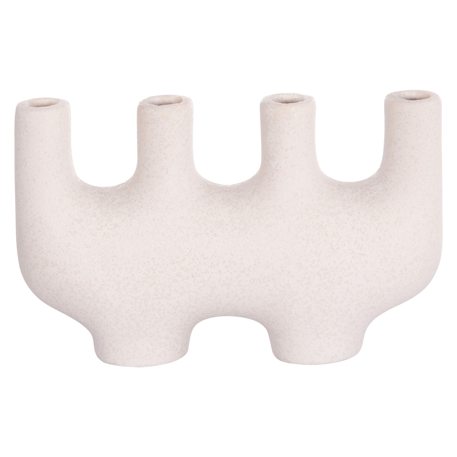 CERAMIC TABLE DECOR MANI HM4641.01 OFF WHITE WITH CRYSTALLISATION 21x6x13Hcm.