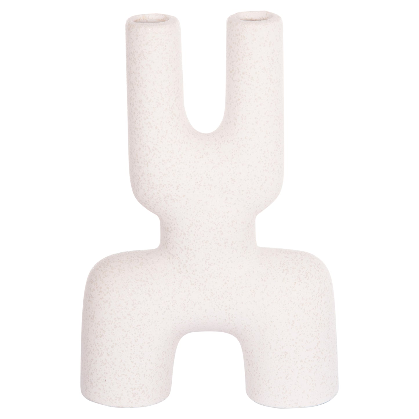 CERAMIC TABLE DECOR MANI HM4642.01 OFF WHITE WITH CRYSTALLISATION 15.5x6x23.5Hcm.