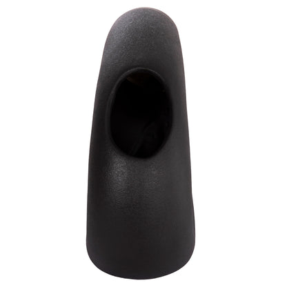 CERAMIC TABLE DECOR ELLIPTO HM4645.02 BLACK MATTE 23x8x16Hcm.