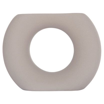 CERAMIC TABLE DECOR ELLIPTO HM4646.03 MATTE GREY 18x6.5x14Hcm.