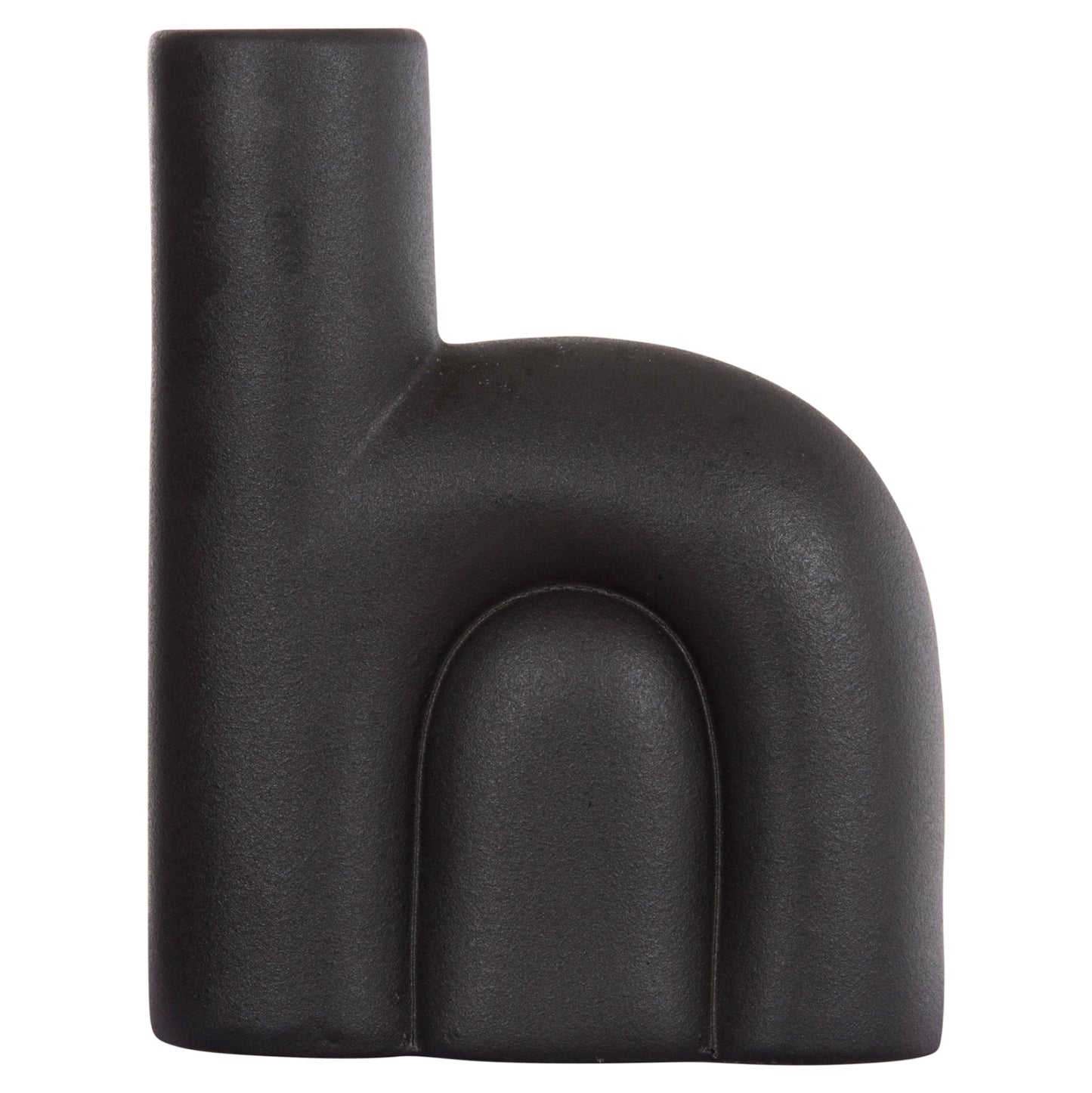 CERAMIC TABLE DECOR ARCON HM4640.02 MATTE BLACK 19x7x24Hcm.