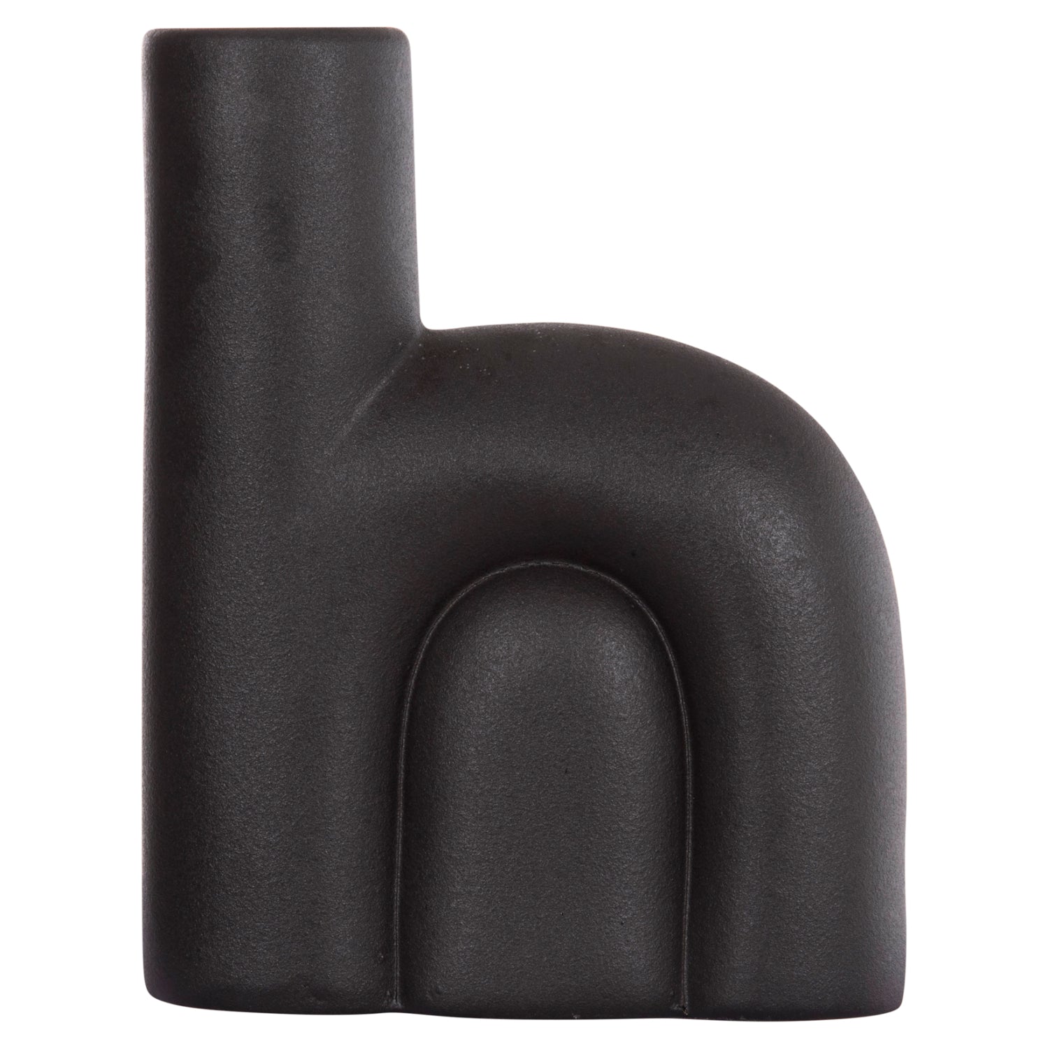 CERAMIC TABLE DECOR ARCON HM4640.02 MATTE BLACK 19x7x24Hcm.