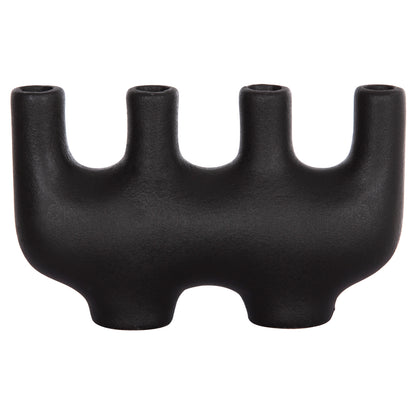 CERAMIC TABLE DECOR MANI HM4641.02 MATTE BLACK 21x6x13Hcm.