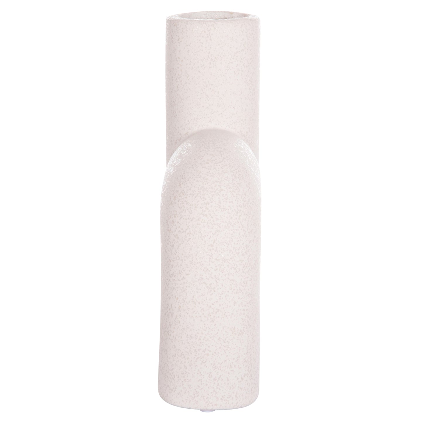 CERAMIC TABLE DECOR ARCON HM4640.01 OFF WHITE WITH CRYSTALLIZATION 19x7x24Hcm.