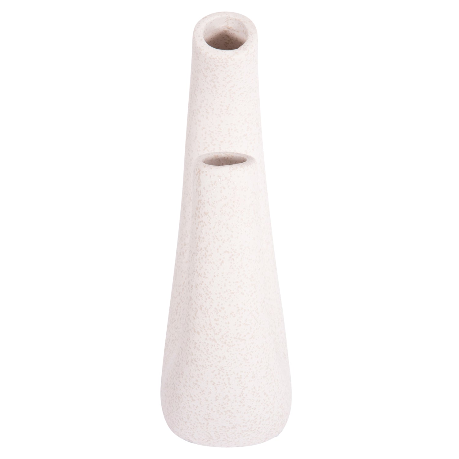 CERAMIC TABLE DECOR ELLIPTO HM4643.01 OFF WHITE WITH CRYSTALLIZATION 15x7x21,5Hcm.