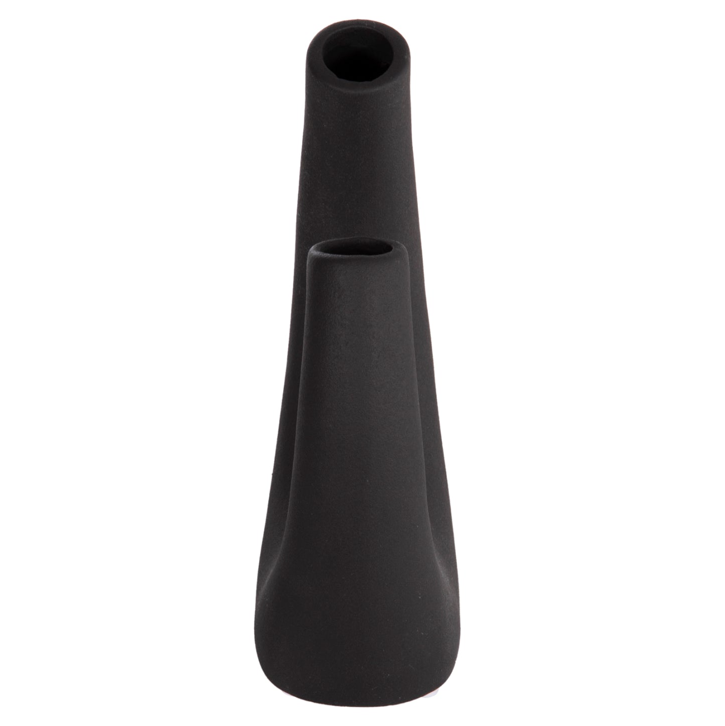 CERAMIC TABLE DECOR ELLIPTO HM4643.02 BLACK MATTE 15x7x21,5Hcm.