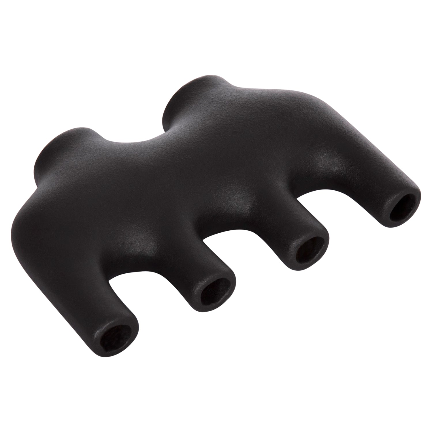 CERAMIC TABLE DECOR MANI HM4641.02 MATTE BLACK 21x6x13Hcm.