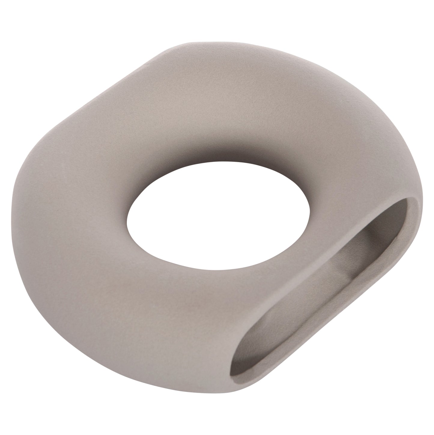 CERAMIC TABLE DECOR ELLIPTO HM4646.03 MATTE GREY 18x6.5x14Hcm.