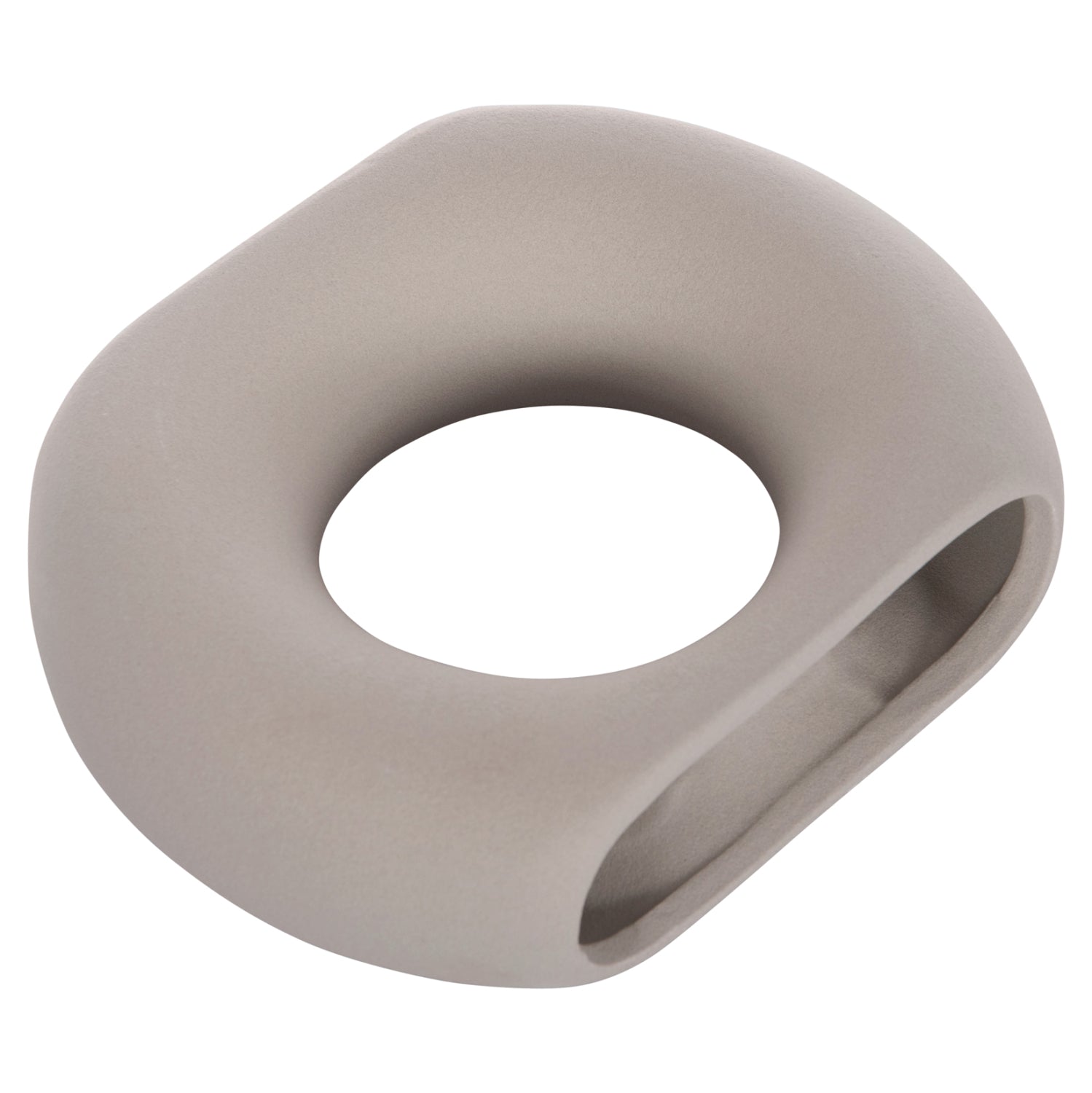 CERAMIC TABLE DECOR ELLIPTO HM4646.03 MATTE GREY 18x6.5x14Hcm.