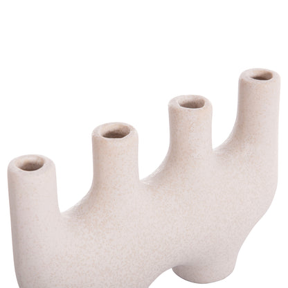 CERAMIC TABLE DECOR MANI HM4641.01 OFF WHITE WITH CRYSTALLISATION 21x6x13Hcm.