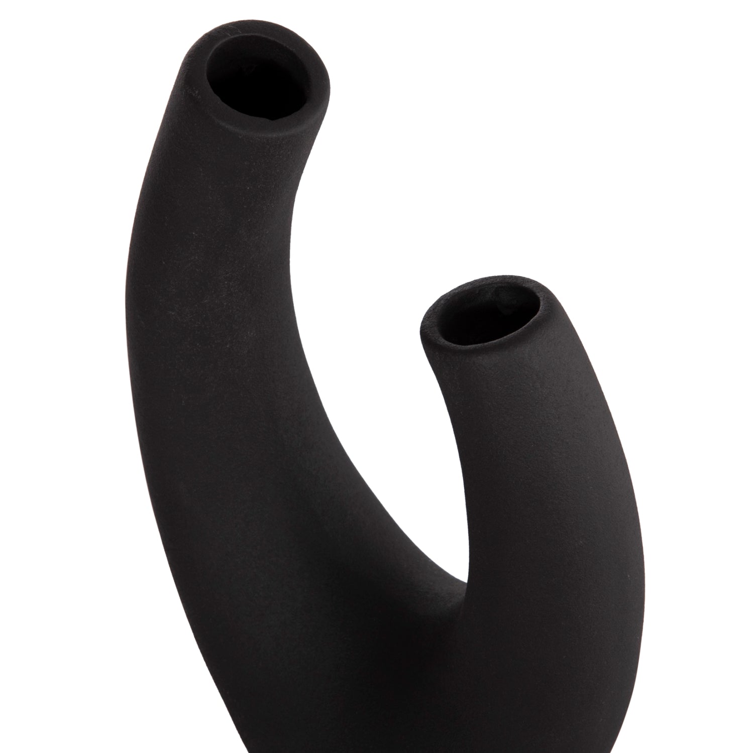 CERAMIC TABLE DECOR ELLIPTO HM4643.02 BLACK MATTE 15x7x21,5Hcm.