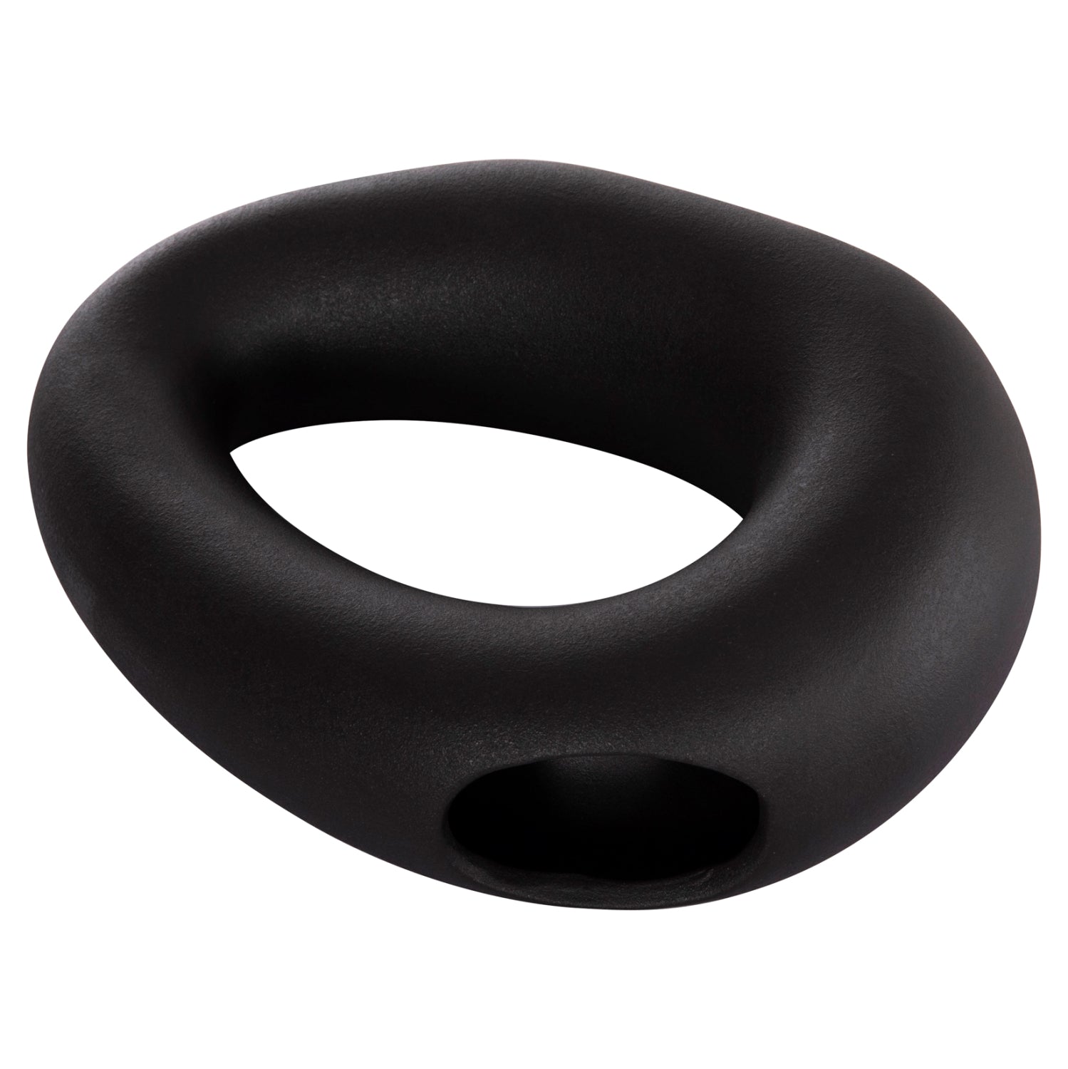 CERAMIC TABLE DECOR ELLIPTO HM4645.02 BLACK MATTE 23x8x16Hcm.