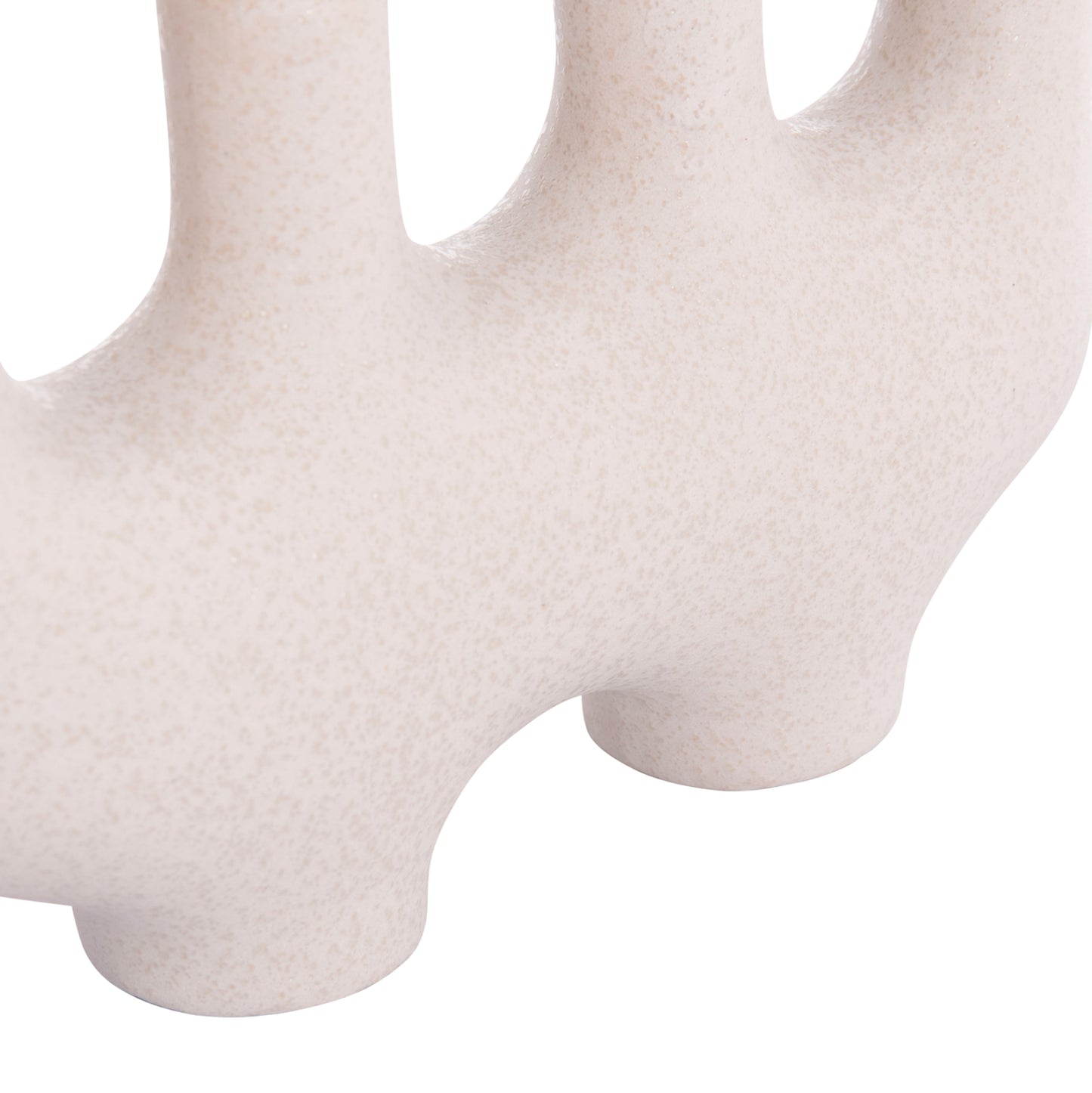 CERAMIC TABLE DECOR MANI HM4641.01 OFF WHITE WITH CRYSTALLISATION 21x6x13Hcm.