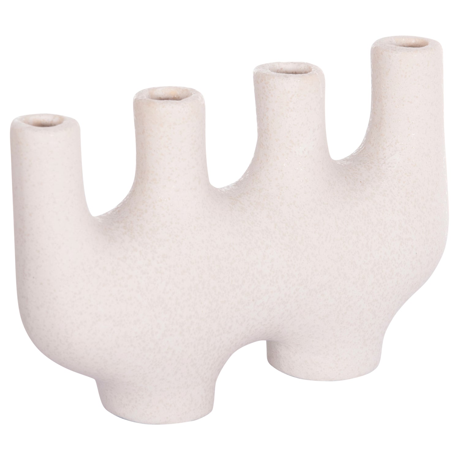 CERAMIC TABLE DECOR MANI HM4641.01 OFF WHITE WITH CRYSTALLISATION 21x6x13Hcm.