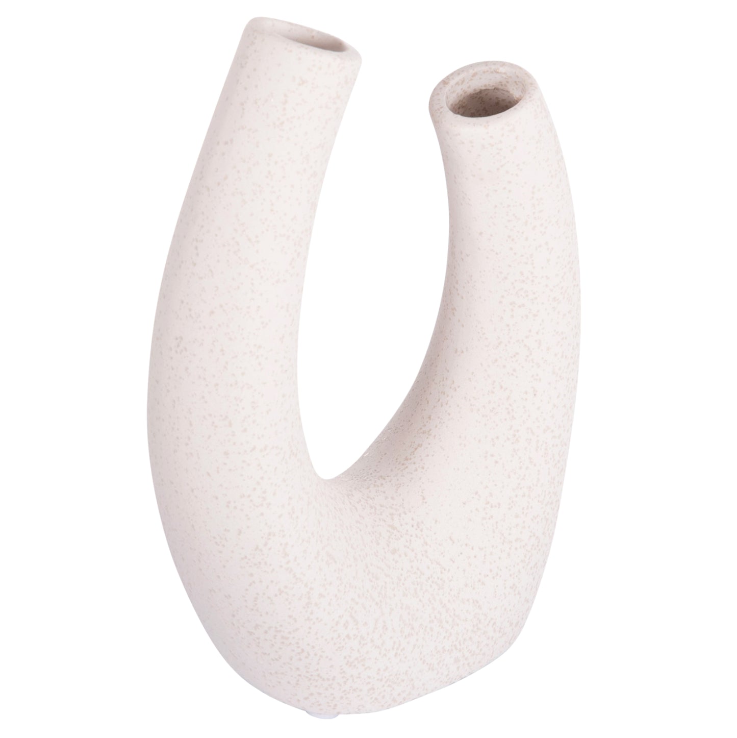 CERAMIC TABLE DECOR ELLIPTO HM4643.01 OFF WHITE WITH CRYSTALLIZATION 15x7x21,5Hcm.