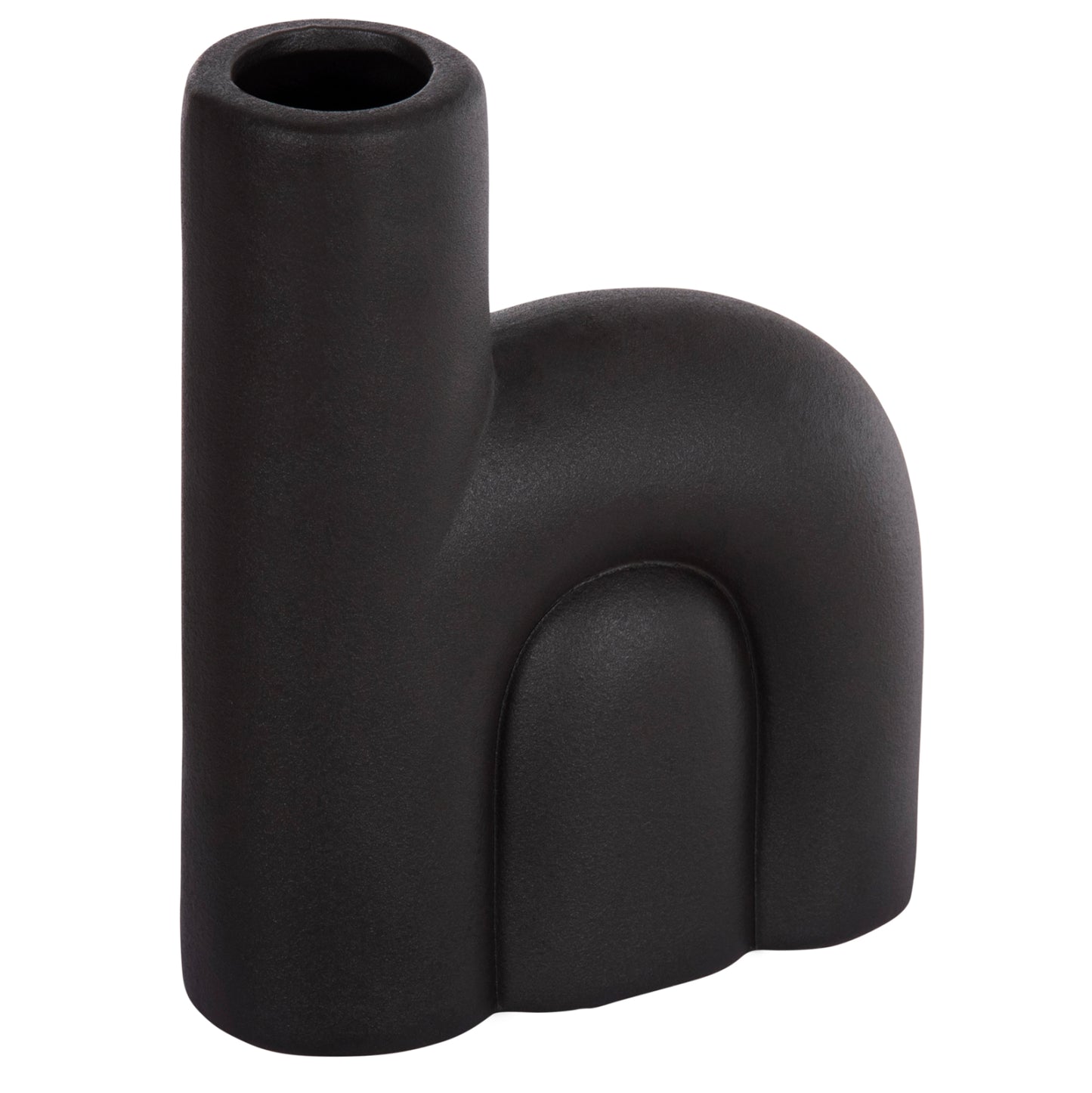 CERAMIC TABLE DECOR ARCON HM4640.02 MATTE BLACK 19x7x24Hcm.
