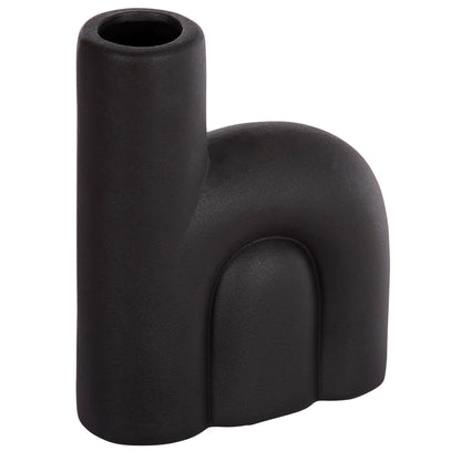 CERAMIC TABLE DECOR ARCON HM4640.02 MATTE BLACK 19x7x24Hcm.