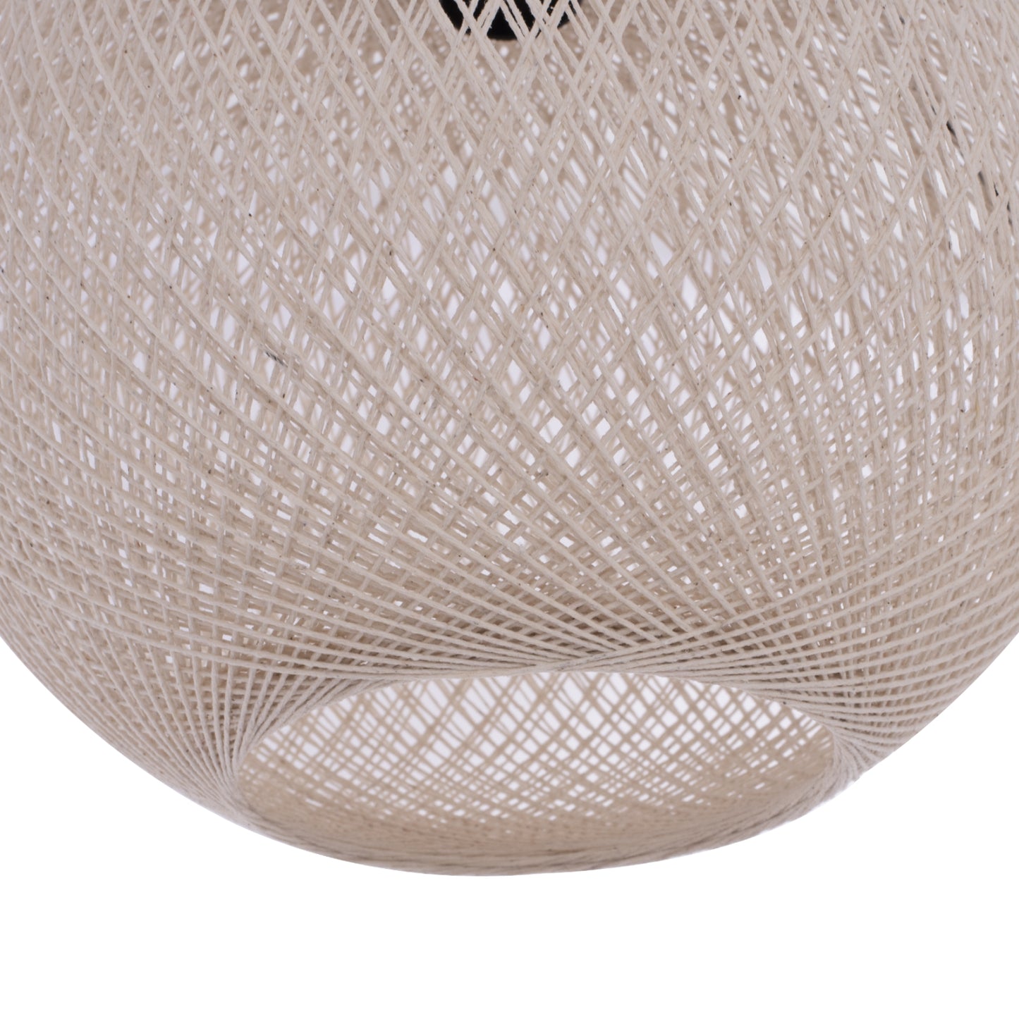 FLOOR STANDING LAMP MODULAR WALNUT WITH SPHERICAL CAP ROPE 40x30x160Yεκ.HM7701.01