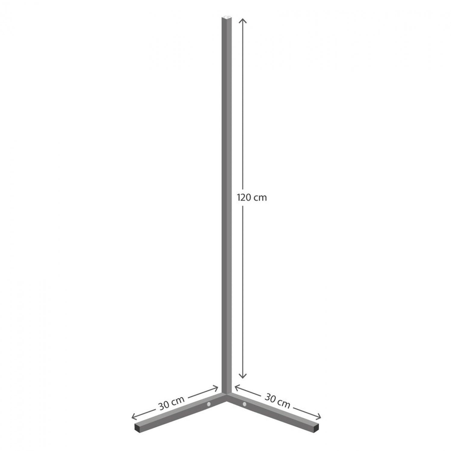 FLOOR LAMP BLACK WITH RGB LED & WIRELESS CONTROL HM7309 30x30x120 cm.