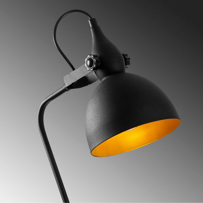 FLOOR LIGHT METALLIC BLACK HM7342 35x30x183 cm.