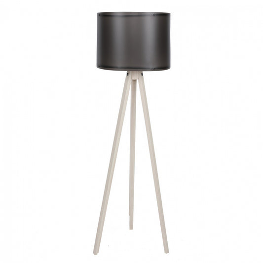 FLOOR LAMP IN ECRU AND BLACK HM7272.17 Φ38x145cm
