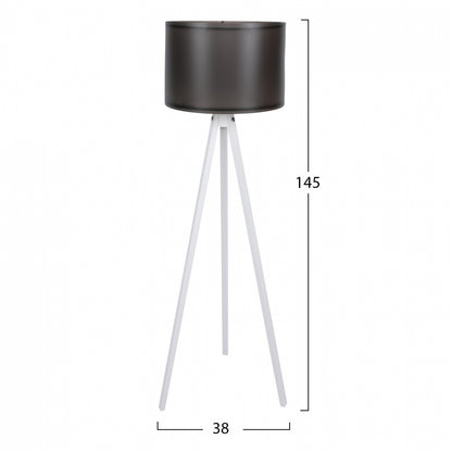 FLOOR LAMP IN WHITE AND BLACK HM7272.05 Φ38x145cm