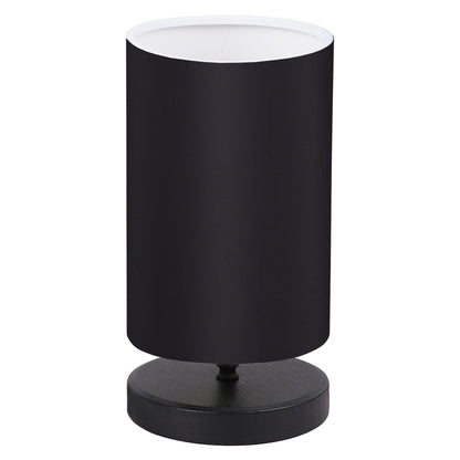 TABLE LAMP HM7595.02 BLACK BASE, BLACK CAP
