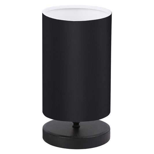 TABLE LAMP HM7595.02 BLACK BASE, BLACK CAP