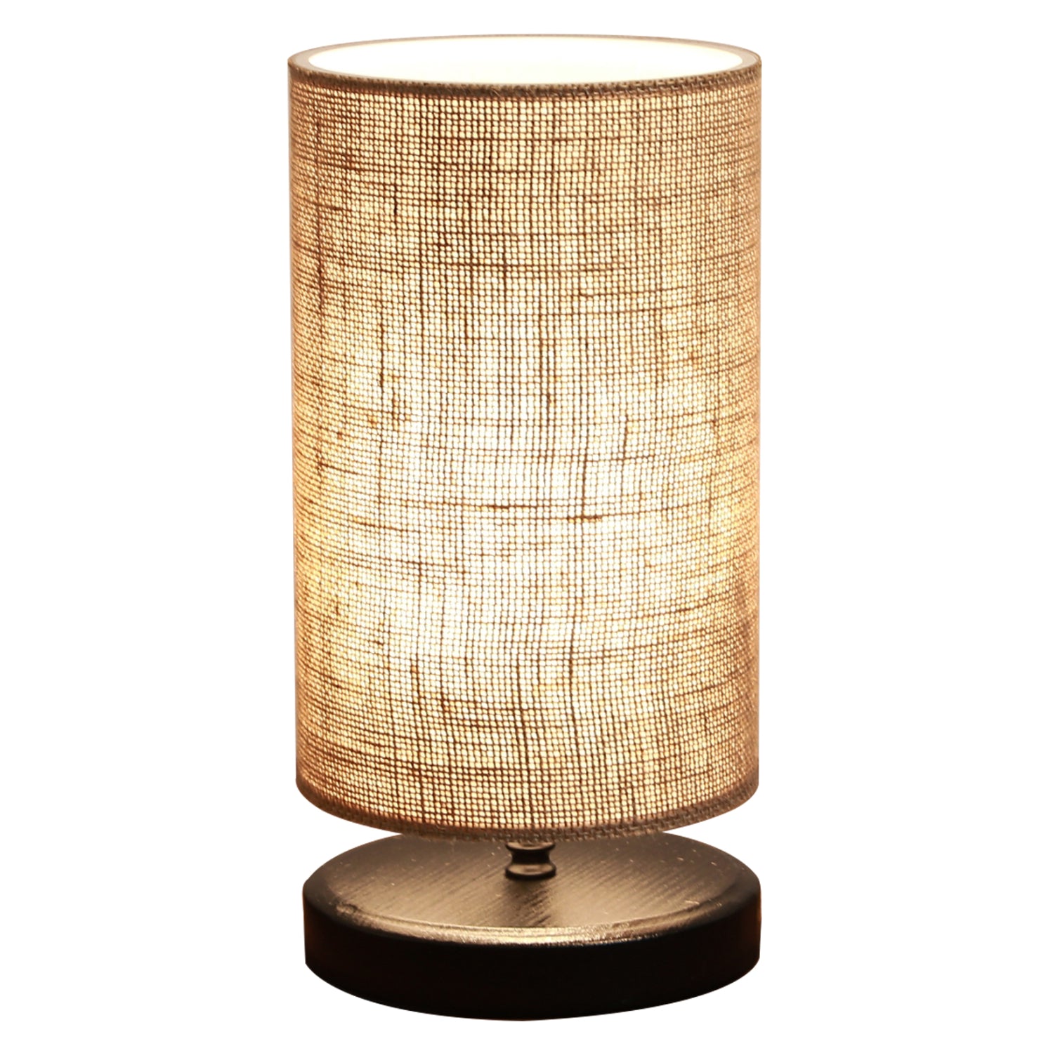 TABLE LAMP HM7595.01 BEIGE-BLACK 15Χ30Hcm.