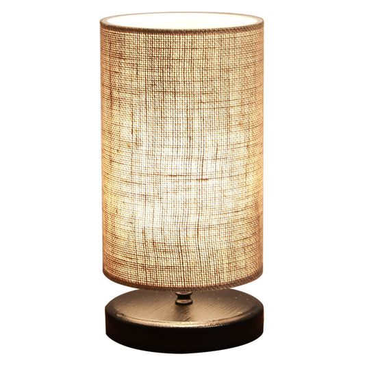 TABLE LAMP HM7595.01 BEIGE-BLACK 15Χ30Hcm.