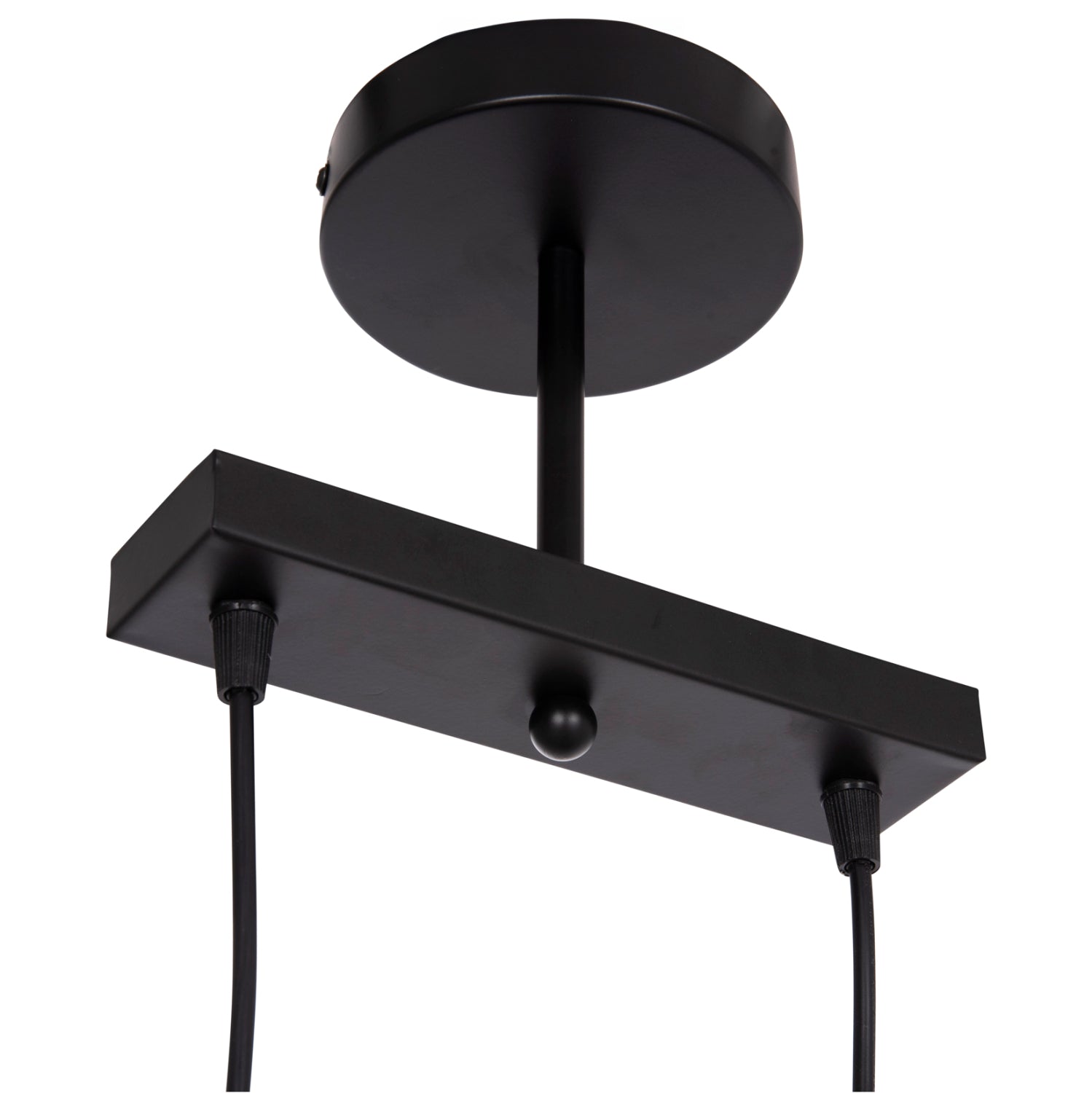 CEILING PENDANT 2-LIGHT BELL HM7531.11 BLACK METAL-BRONZE SOCKET Φ21,5x135Hcm.