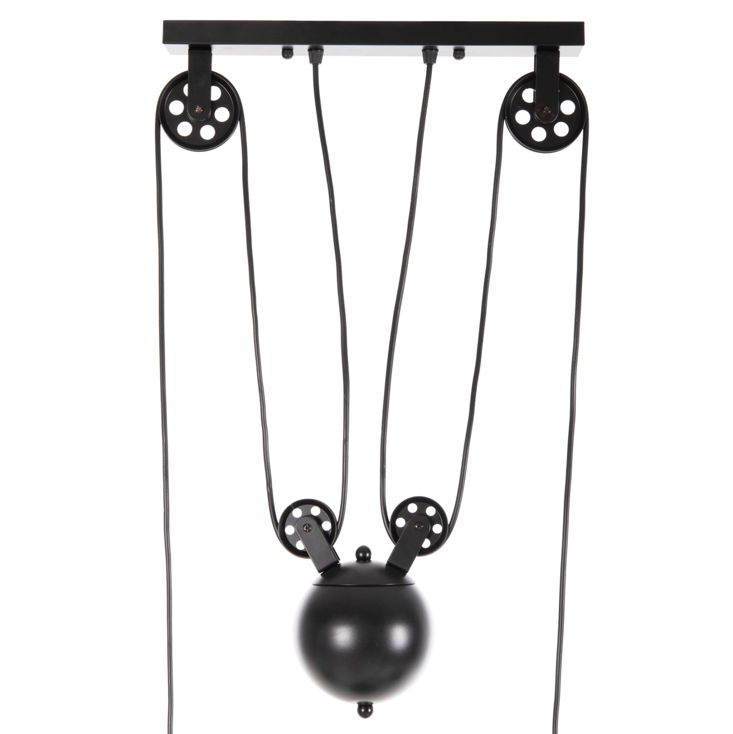 CEILING PENDANT 3-LIGHT HM4120 METAL IN BLACK 91x91x95,5Hcm.