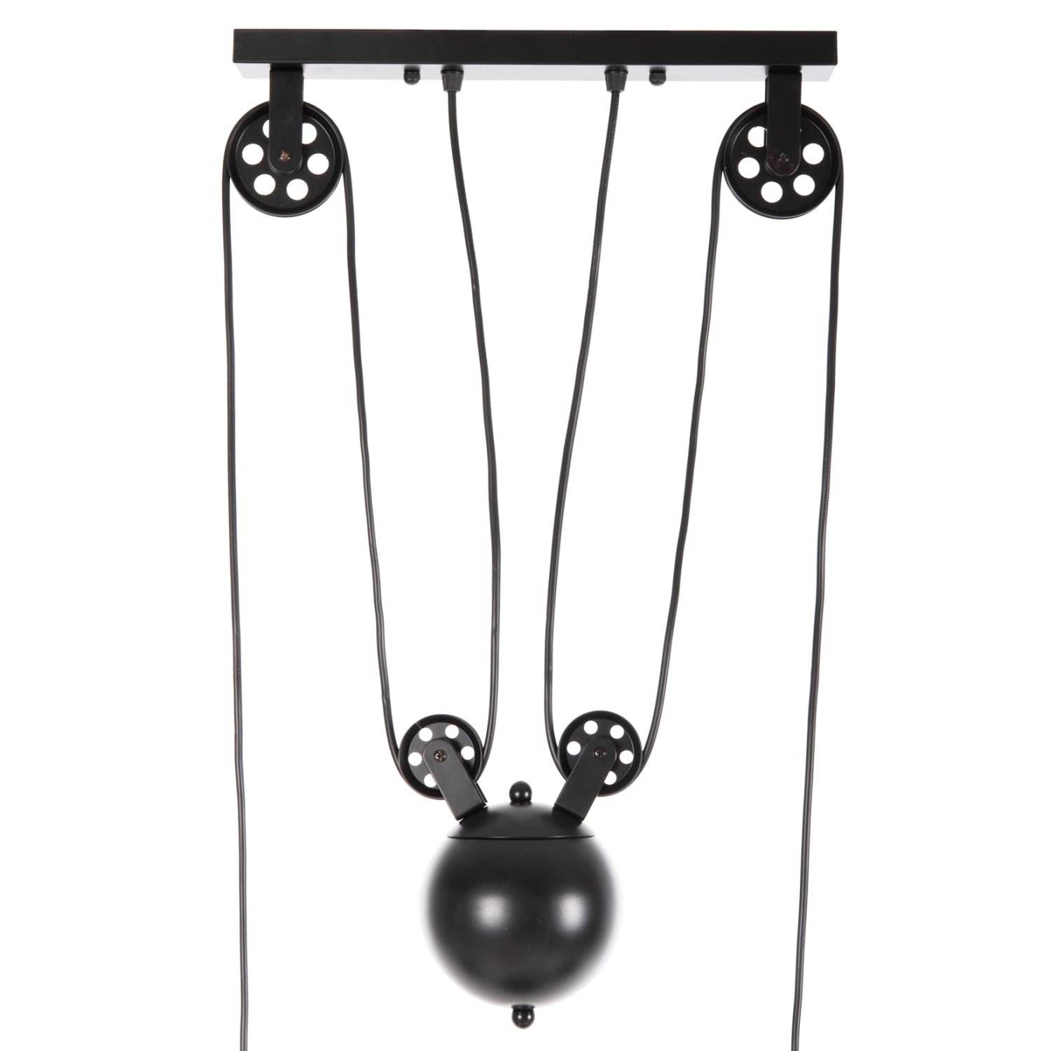 CEILING PENDANT 3-LIGHT HM4120 METAL IN BLACK 91x91x95,5Hcm.