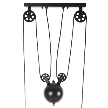CEILING PENDANT 3-LIGHT HM4120 METAL IN BLACK 91x91x95,5Hcm.