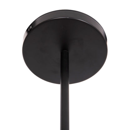 CEILING PENDANT 3-LIGHT FIXTURE LIGHTY HM7404.11 BLACK METAL 52x5x48Hcm.